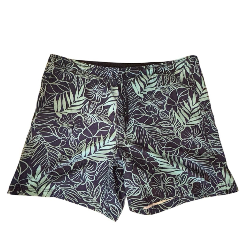 Nautica Men’s Hawaiian Print Swim Trunks Board Shorts Size XXL